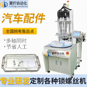 汽車配件自動(dòng)擰螺絲機(jī)-10軸帶轉(zhuǎn)盤式